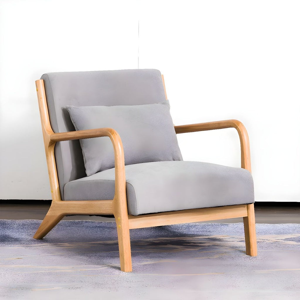 Liwaryon-Beech-Wood-Single-Seater Sofa
